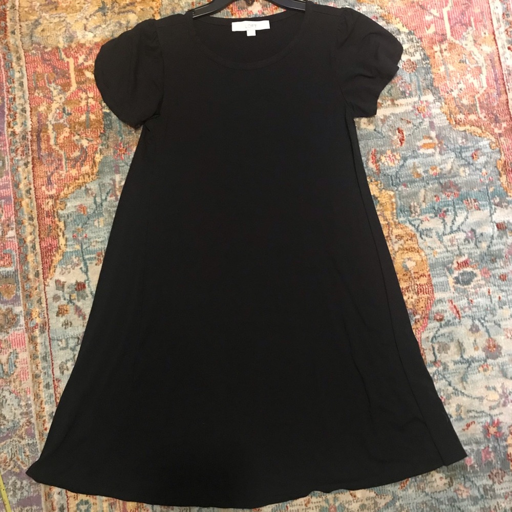 Fun Black Midi Dress with Flutter Sleeves